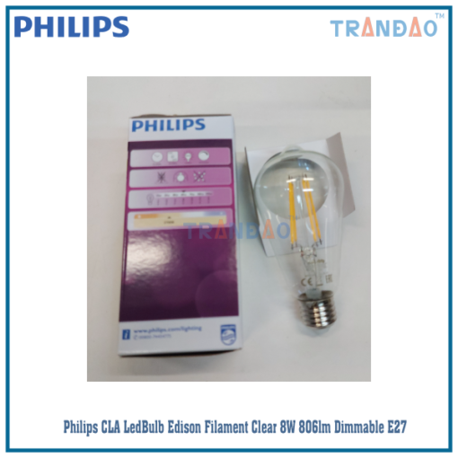 Bóng Ledbulb 8W ST64 Philips Dimmable 2700K E27