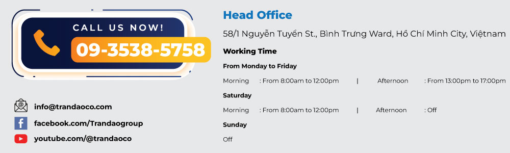 liên hệ với công ty tnhh kỹ thuật và thương mại trần đào