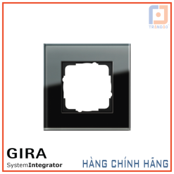 021105 khung đơn kính đen Gira black glass