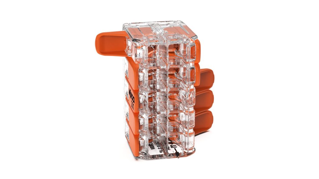 Đầu nối loại 2 tầng kết nối 10 dây dẫy lẫy cam của đầu nối nhanh wago dòng 221