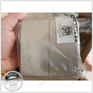 Công tắc đôi 1 chiều WGDL121EG Hager với màu vàng Elegant Gold, dễ lắp đặt, bền bỉ