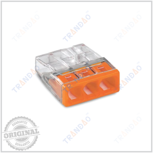 Đầu nối dây cứng WAGO 2273-203 chính hãng, hỗ trợ 3 dây 2.5mm²