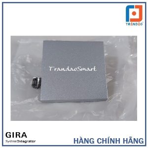 Nắp che công tắc đơn màu xám nhôm Gira nhập khẩu Đức, an toàn, thẩm mỹ cao.