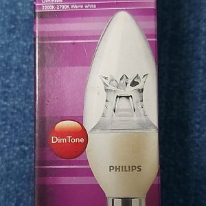 Hộp bóng đèn LED nến Philips 4-25W E14 dimmable chính hãng với thông tin chi tiết